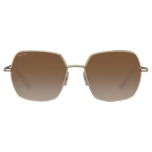 New SERENGETI Gold Square Loy SS548004 Sunglasses Women - Picture 2 of 5